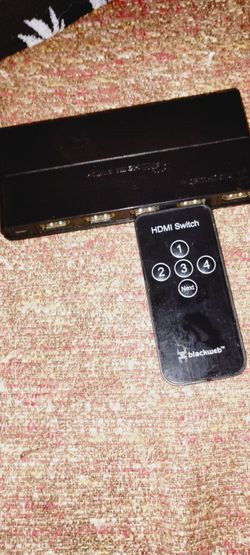 Blackweb HDMI switch with remote (Read description)