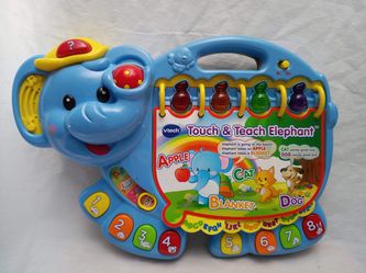 VTECH TOUCH & TEACH ELEPHANT ***COMES WITH NEW BATTERIES****