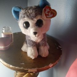 Ty Beanie Boo Slush Grey Fox