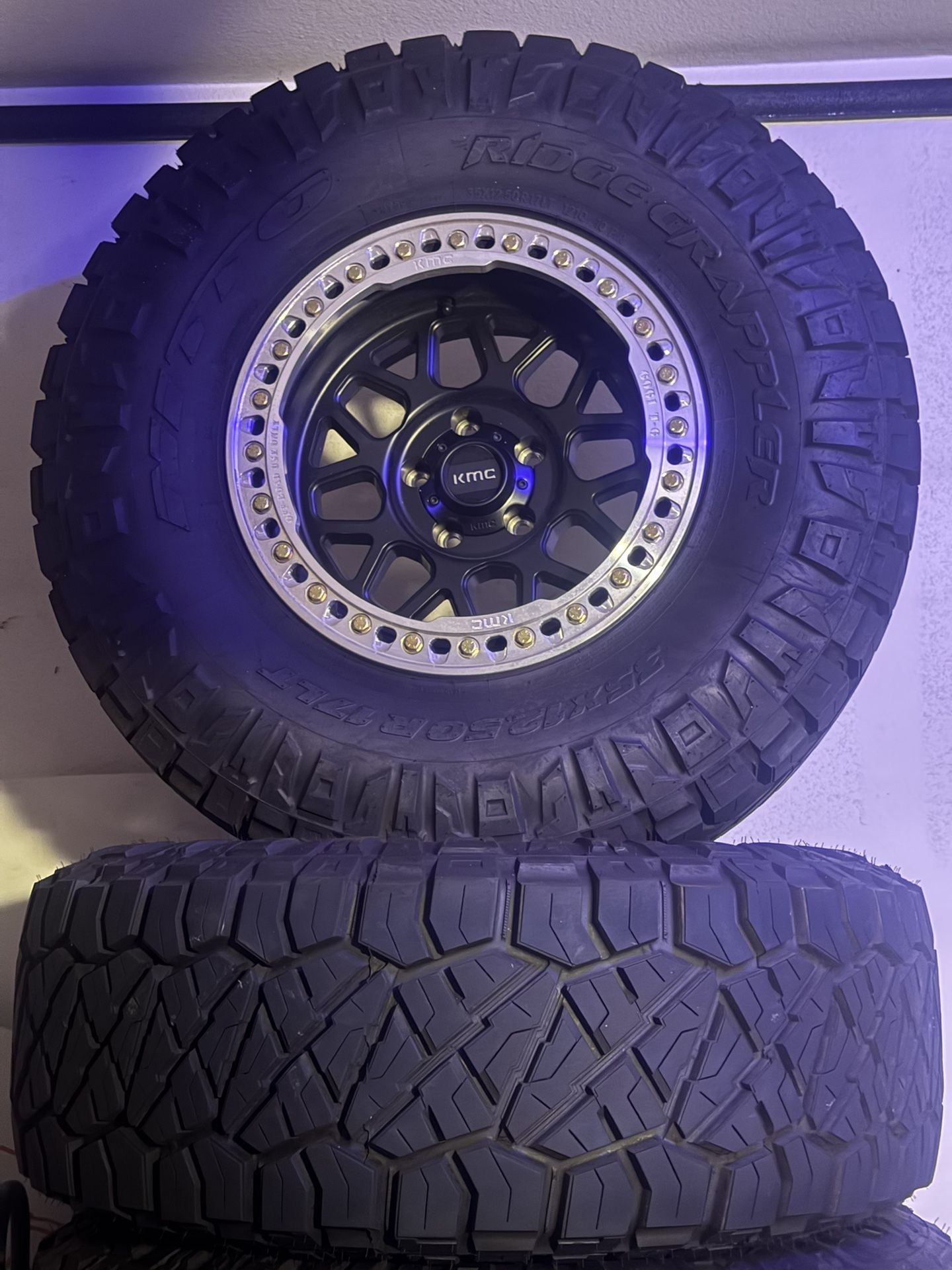 Kmc Wheels With Nitto Ridge Grapplers Tires. 