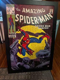 The Amazing Spider-Man poster with frame 27 × 39 inches