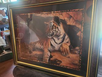 Picture of a tiger in nice frame