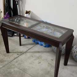 Glass Top console Table 