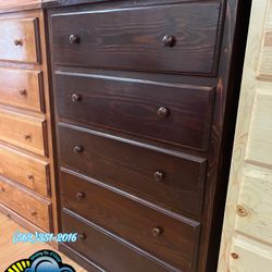 2 Knob Dresser Cherry Cajonera Comoda Mueble Grande 