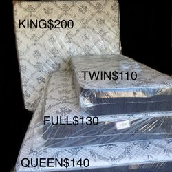 Mattresses King Queen Full Twin