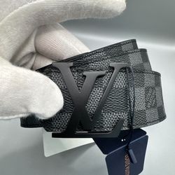 Louis Vuitton Black Graphite Damier Belt Size 115 (40/42)