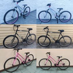 3 Hybrid Bikes Tuned And Ready - Giant, Breezer, Raleigh - 26" Wheel, 28" Wheel + Shocks + Light Frames (MAKE AN OFFER!)