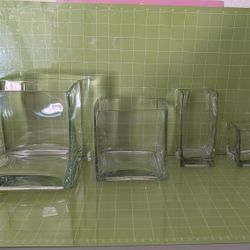 Square Floral Vases 