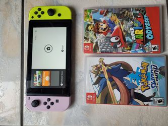Nintendo Switch *Console Only* + Pokemon Shield + Mario Odyssey