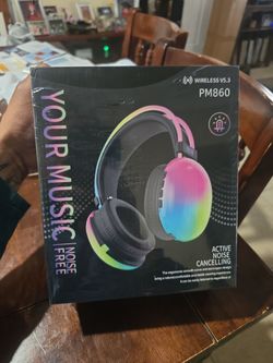 PM860 Wireless RGB ANC Headphones