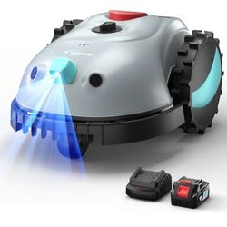 Yardcare V100 Robotic Lawn Mower, 18V Battery, 6.3” Cutting Width