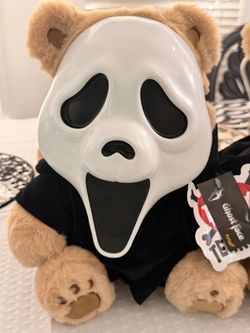 Teddy terror ghost face bear spirit Halloween