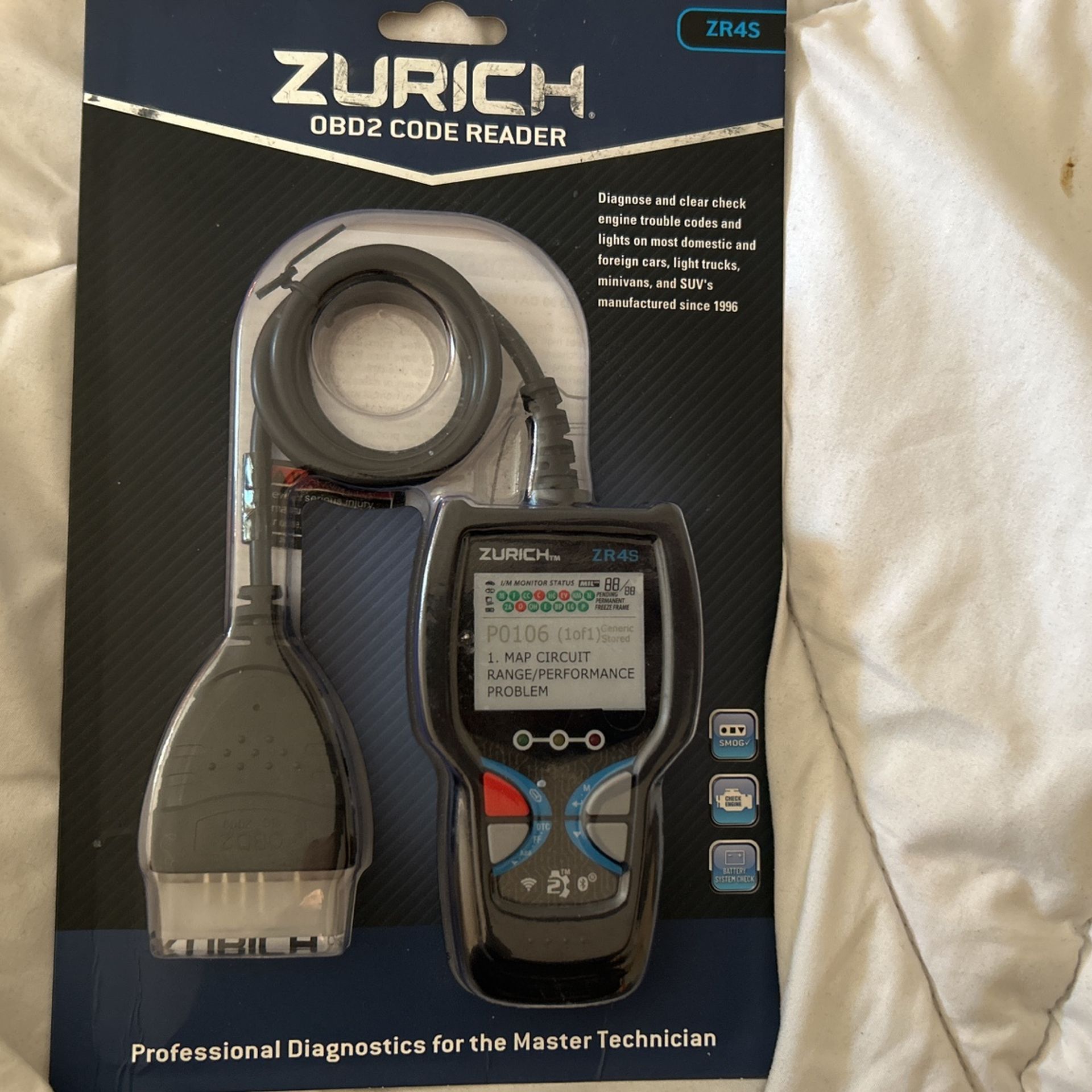 BRAND NEW ZURICH ZR4s OBD2 Code Reader