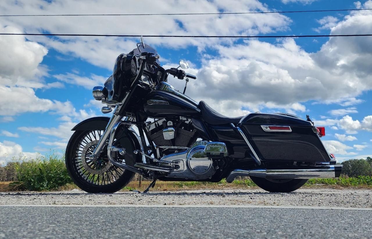 2014 Harley Davidson With Lots Of Chrome