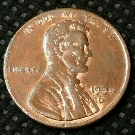 1996-D PENNY, **ERROR ** LOOK LIKE An ink-printed coin