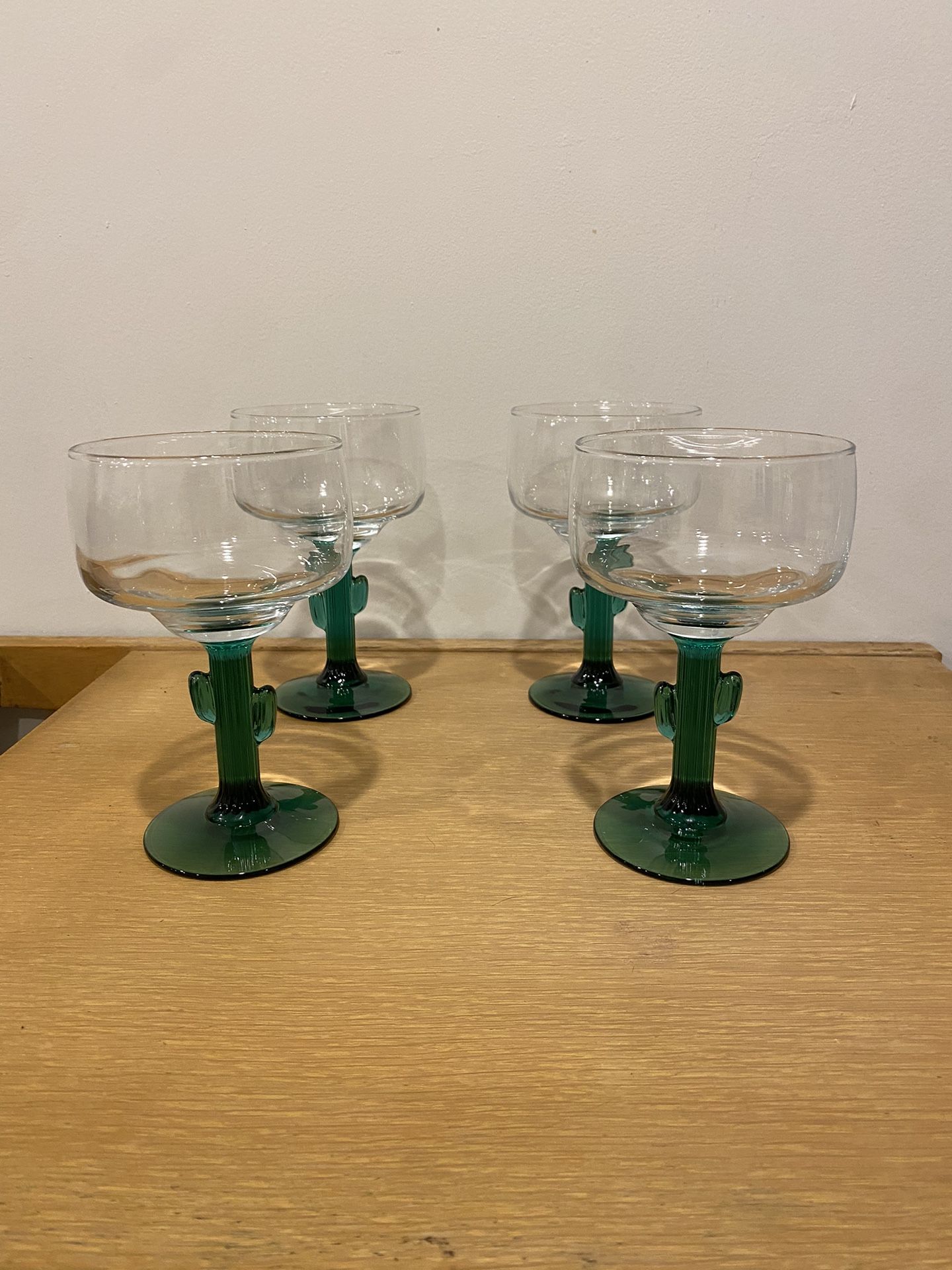 4 Libbey Saguaro Cactus Glasses