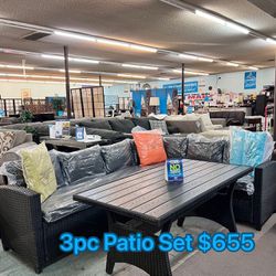 🚚Hot Deal🚚Brand New 3pc Outdoor Patio Furniture Set $655, Delivery Available 