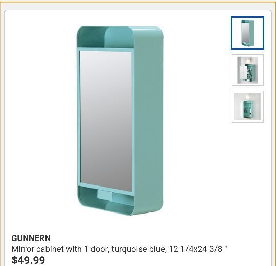 IKEA GUNNERN BATHROOM MEDICINE CABINET NEW
