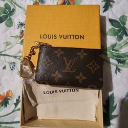 Small Brown Keychain Pouch