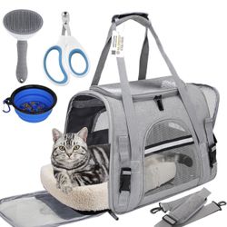 Pet Carrier Bag – Soft Travel Carrier w/ Accessories 
