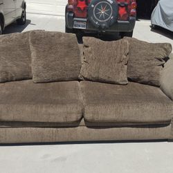 Brown sofa