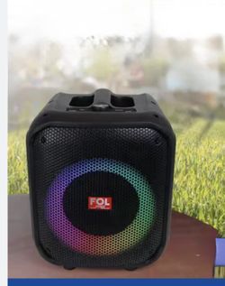 FS-L1206  SPEAKER WITH WIRELESS MICROPHONE AND LED Lights  