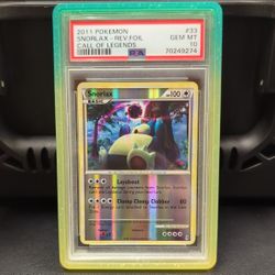 2011 Pokémon Snorlax Reverse Holo Call Of Legends PSA 10