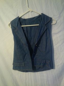 Blue jean vest