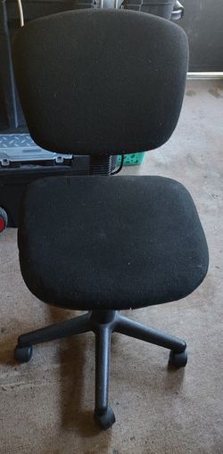 Black Fabric Office Chair 