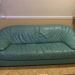 84 Inch Long Leather Couch