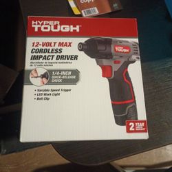 Hyper Tough 12 Volt Max Cordless Impact Driver