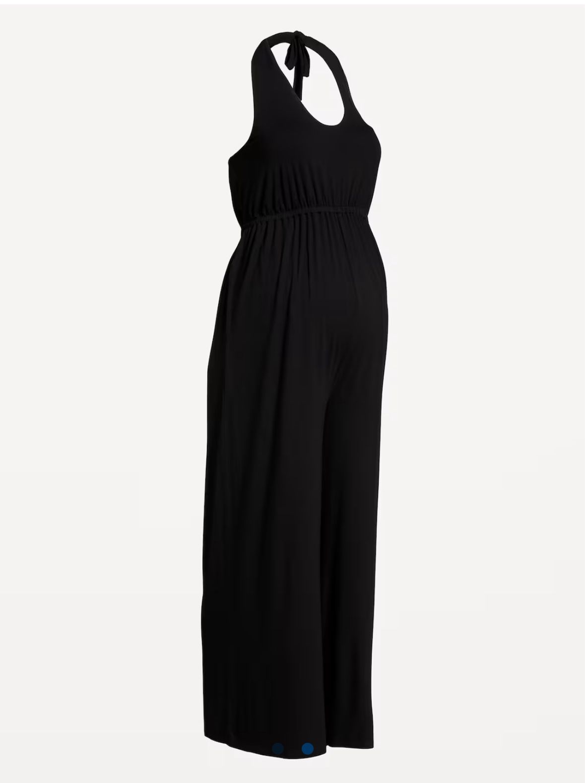 Maternity Black Halter Jumpsuit