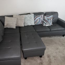 Grey Sectional Couch 