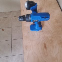18v. Cordless  Drill With Flashlight And Battery 