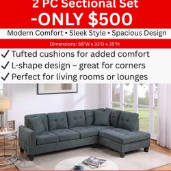 2 Pc Sectional Set