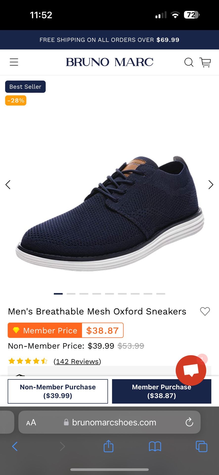 Bruno Marc Men Shoes Size 10