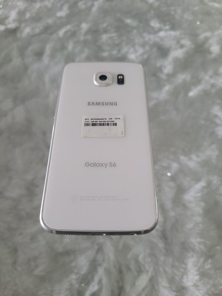 Unlocked Samsung Galaxy S6 32GB White Great Condition
