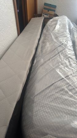 Twin bed frame with mattress