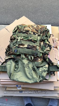 US Military Large ALICE Pack w/ Frame – Complete Setup – Woodland Camo