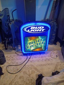 Vintage Bud light neon bar sign