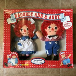 Vintage Playskool Raggedy Ann & Andy Plush Doll Set