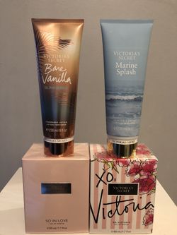 $65 Victoria secret bundle for everything perfume is 50ml each bottle, lotions is 236ml each bottle it’s all brand new and pick up Gahanna