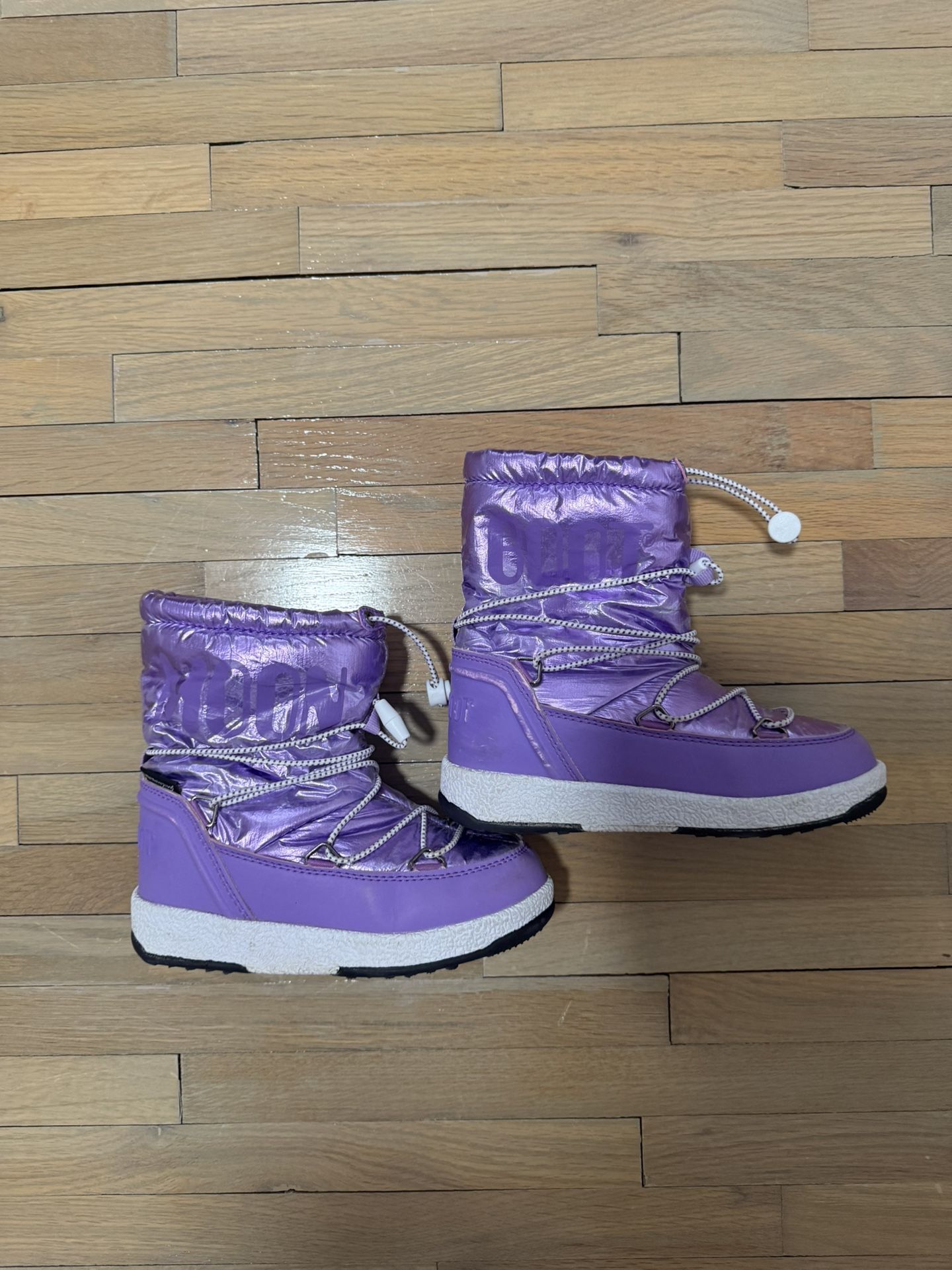 Moon Boots Girls Snow  Cold Weather Boots Kids Size 12.5C