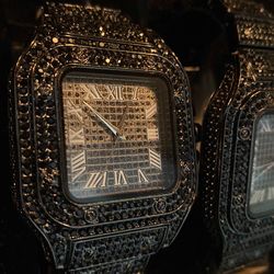 Black ice, exclusive lab, unisex, resized links four pieces included