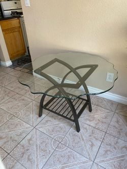Fancy glass coffee table