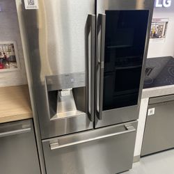 Stainless Steel 24 Cu. Ft. Smart InstaView Door-in-Door Counter Depth Refrigerator 