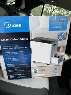 Midea Smart 50-Pint Dehumidifier with Built-in Pump For Home,office,basement New