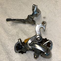 Vintage Shimano 105 RD-5500 Rear Derailleur Set   Front FD-1055 31.8