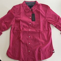 Tommy Hilfiger Women’s Button-Up Shirt Pink Size M
