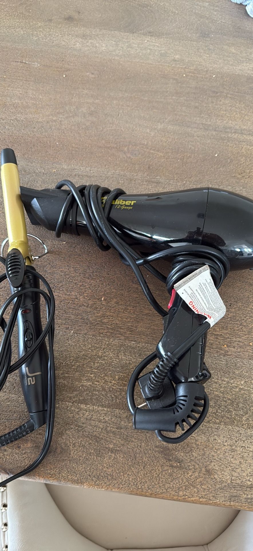 Blow Dryer And Curling Iron 